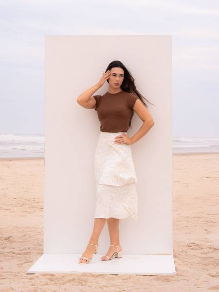 BLUSA CANELADA