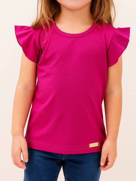 BLUSA MANGA BABADO