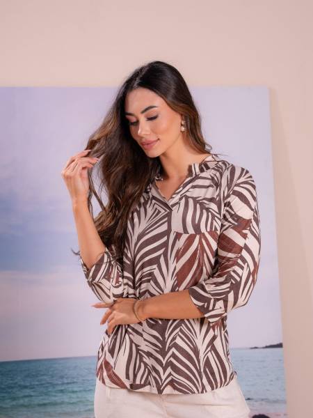 BLUSA GEOMÉTRICA  VISCOLYCRA KOMPOSICAO PERFEITA