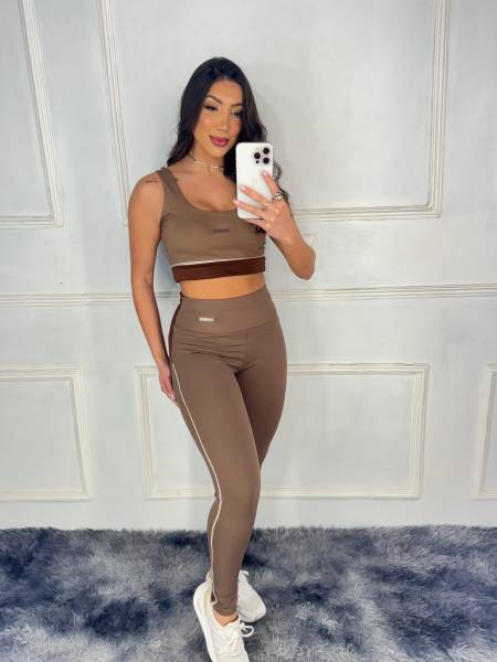 LEGGING SUPLEX DET. FILETE ROSA BELLA