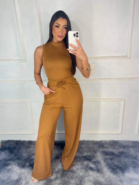 REGATA CANELADA TEXTURIZADA ROSA BELLA