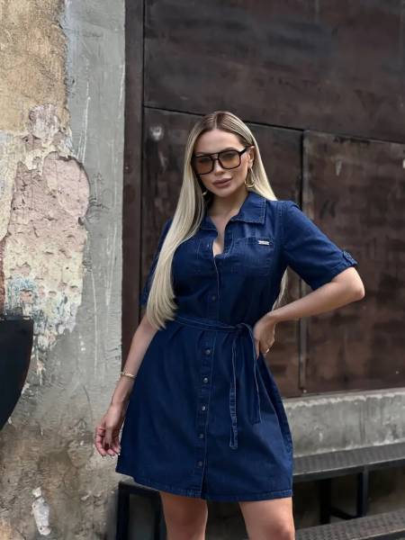 VESTIDO CHEMISE CURTO SUPER NATURAL GARDANA