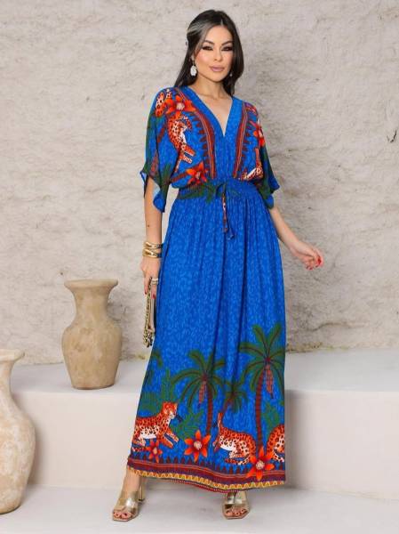 VESTIDO LONGO ESTAMPADO