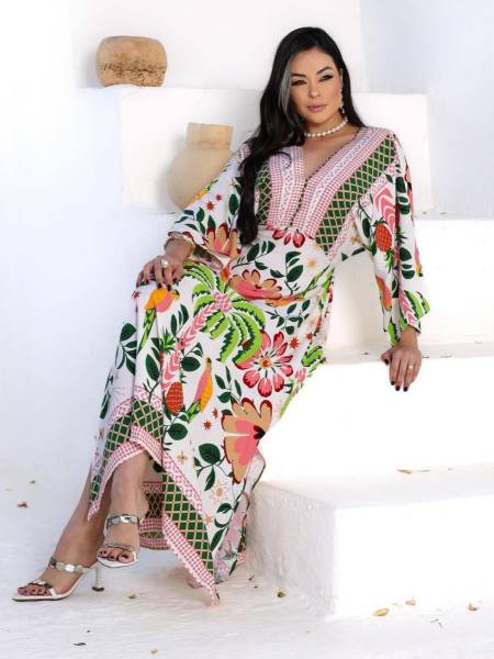VESTIDO ESTAMPADO LONGUETE