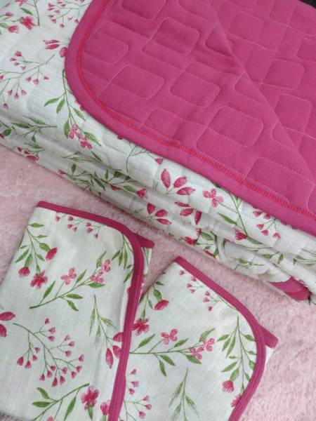 COBRE LEITO CASAL MALHA C/FR 3PÇS