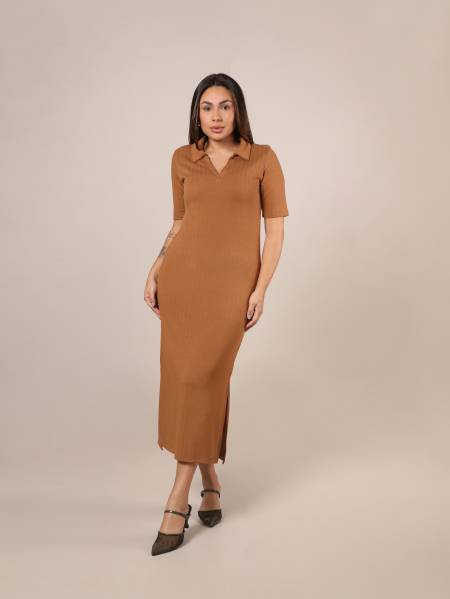 VESTIDO KARINA TRICOT GOTA MARÍTIMA