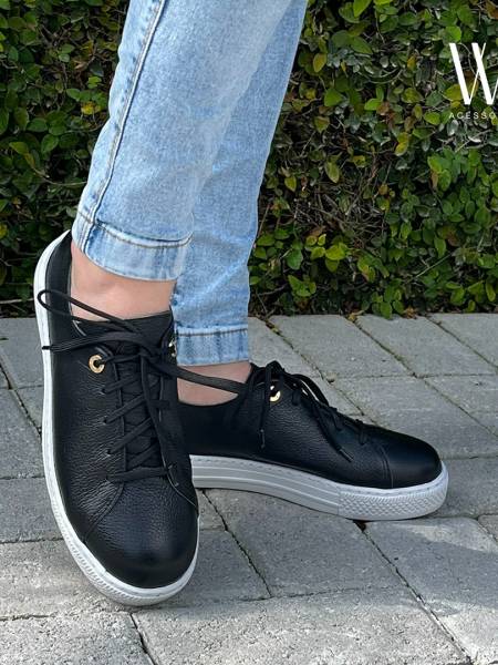 TENIS COURO ILHOS PERSONALIZADO