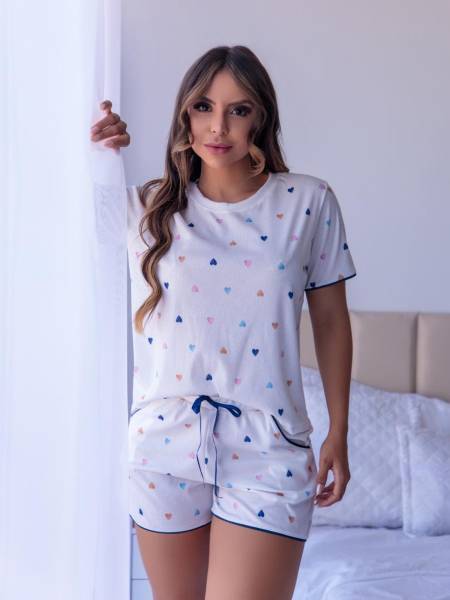 PIJAMA ESTAMPA CORAÇÃO