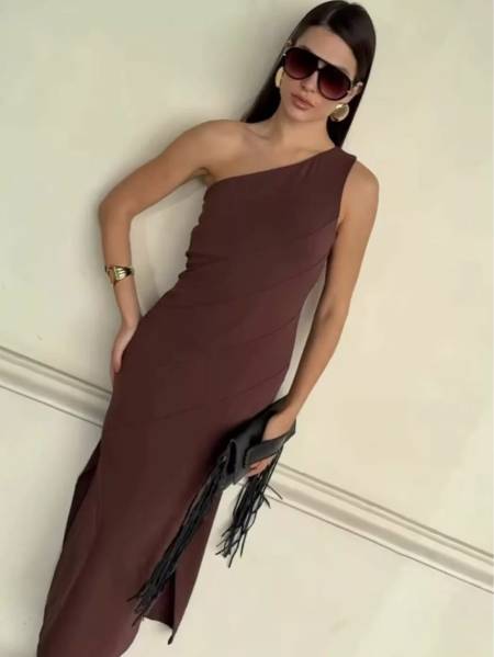 VESTIDO OMBRO ÚNICO