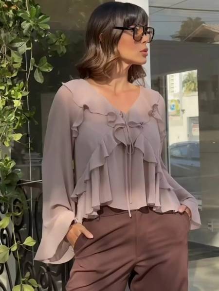 BLUSA DEC/V.BABADO