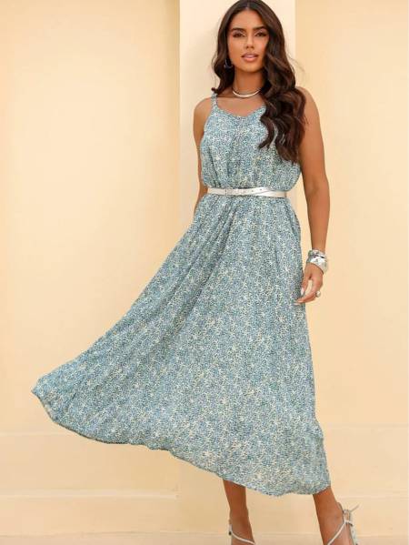 VESTIDO POÁ PREGA