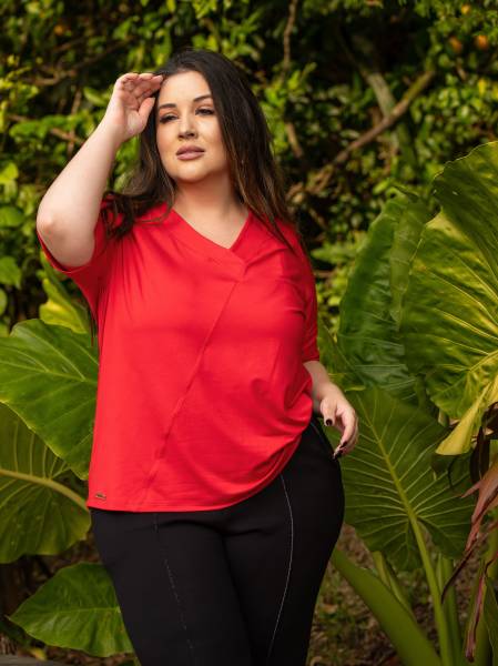 BLUSA COM PESPONTO (ROCKA PLUS)