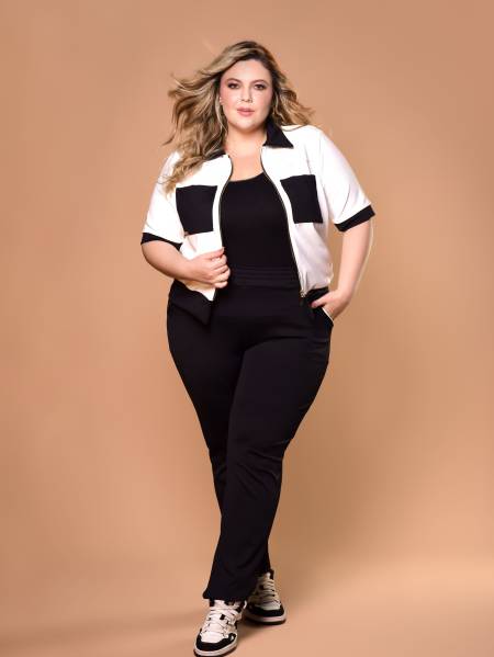 CONJUNTO JAQUETA ZIPER C/CALÇA (ROCKA PLUS)