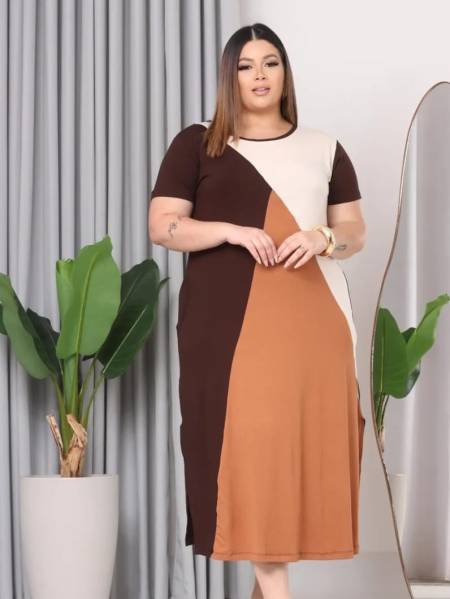 VESTIDO LONGO ESTAMPA 4 CORES