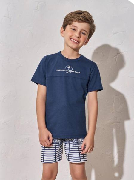 CONJUNTO CAMISETA E BERMUDA LA PAZ KIDS