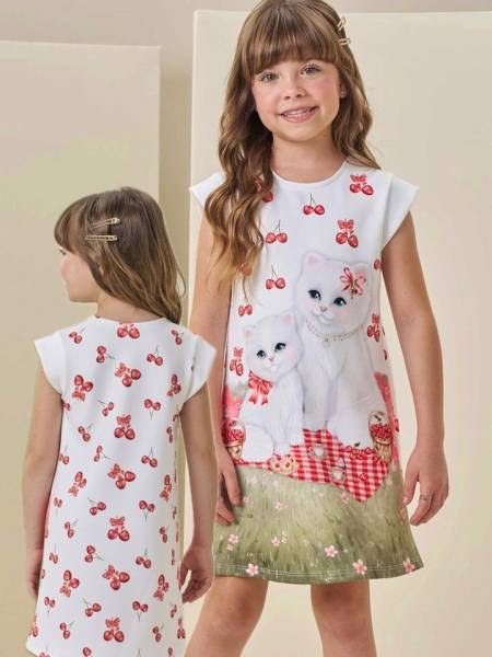 VESTIDO EM FLY TECH GATOS LA PAZ KIDS