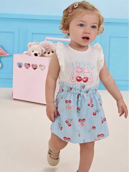 CONJUNTO BODY COM SHORT SAIA LA PAZ KIDS