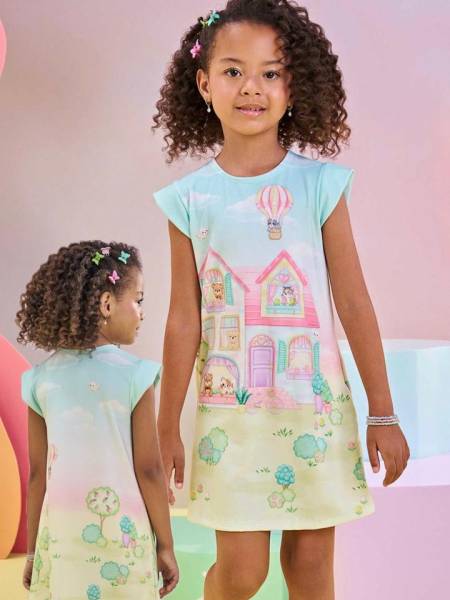VESTIDO EM MALHA POWER LA PAZ KIDS