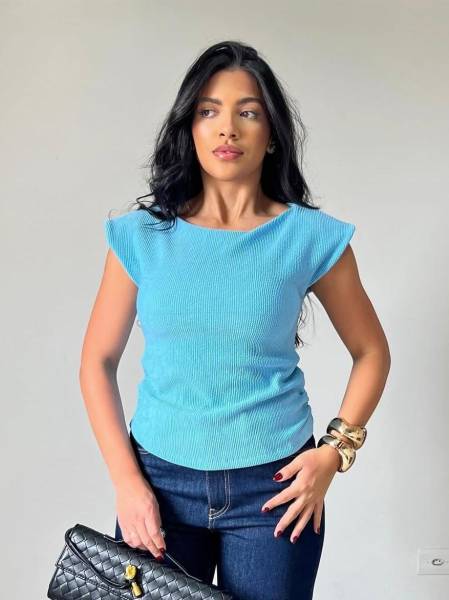 BLUSA CANELADA