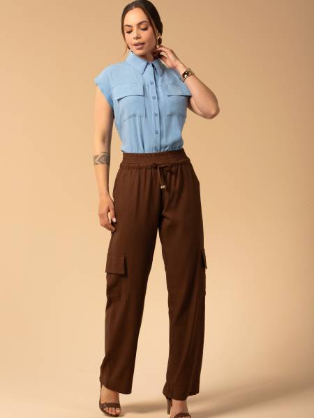 CAMISA DELAVE LAPELAS